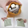 New Ins Cosmetic Bag Portable Airpods Protective Sleeve Mini Bag leather Earphone Sundries Lipstick Storage Bag Travel Makeup Case