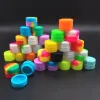 100 pcs/lot 2 ml mini récipient en silicone de couleur assortie pour Dabs forme ronde récipients en Silicone cire FY2414 0120