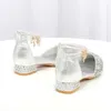 Sneakers Kızlar Çocuklar Yaz Kristal Sandalet Kar Kraliçesi Prenses Jöle Yüksek Topuklu Ayakkabılar Prenses Cosplay Parti Dans kız ShoesHKD230701