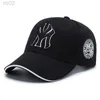 Designer NY HAT BALL CAP BARN KOREAN CHAO Märke Mitt broderade baseballmössa Spring Autumn Outdoor Leisure Sunshade Sports Cap för män