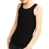 Carpeta de pecho Chaleco de algodón Camiseta sin mangas para Tomboy Lesbian Se puede usar solo Mujeres Les Lesbian Slim Fit Chaleco corto Carpeta de pecho Tops 2244P