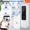 Control Wsdcam Tuya Outdoor Wireless Doorbell Camera Wifi Door Bell Chime Kit 720p Hd Ir Night 10m Rip Motion Door Chimes Smart Home