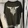 Men's Tshirts Designer Fashion t Shirt Saint Michael x Nbhd Motorcycle American High Street Vintage Washed Old Vtg Short Sleeve Tshirt Ss