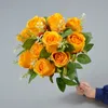 2st Silk Rose 10 Artificial Flowers Roses Heads Artificial Flower Rose Bouquet för bröllop