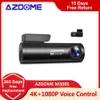 Voiture dvr AZDOME M300S Enregistreurs 4K1080P Caméra Arrière (Free 64G TF) Objectif 800MP GPS Wifi DVR Commande Vocale Dash Cam Vision NocturneHKD230701