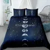 Numéro Design Moon Eclipse Star Litding Set Constellation Coup de couette Set King Queen Double Taille Ligne de lit