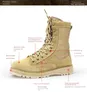 Boots Army Combat Bustable Desert Boots Men d'origine Public Hair Cair Spring Combat Fans militaires Bottes de randonnée Forces spéciales