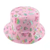 Mode coton rose seau chapeau pour femmes été plage pêche soleil chapeaux filles pliable pêcheur casquettes