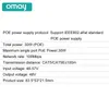 Combos 1 to 2 Port Poe Extender 10/100/1000mbps Ieee 802.3af/at Standard 48v for Nvr Ip Camera Poe Extend 100 Meters for Poe Range