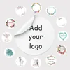Självhäftande klistermärken 100st bröllop klistermärken personliga Lägg till din textanpassade inbjudningar gynnar företag vita etiketter 35 cm 230630
