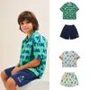 Zestawy odzieży Bebe Store 2023 JM Śliczne zestawy koszul z monogramem dla chłopców i dziewcząt Ubrania dla dzieci 230630