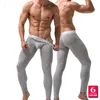 Solid Color Men's Long Johns Pants Thermal Underwear Low Rise Modal Men Underpants M -xxl SH1909273228