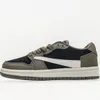 Barnskor 1s Low Olive Reverse OG Travis Boys Basketball Toddlers Black Phantom Pine Game Youth Toddler Spädbarn Trainers