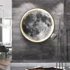 Lâmpadas IRALAN Moon 3D Mural Earth Wall Light Teto de Controle Remoto para Sala de Estar Realista Led Lâmpada Acessórios para CasaHKD230701