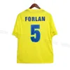 2005 2006 Maglie da calcio retrò Villarreal Kromkamp Forlan Riquelme a maniche corte Short Shirt Uniforms 05 05