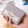 Mini portafoglio in vera pelle di marca di lusso per le donne 2023 New Female Short Korean Fashion Studente pieghevole di personalità Cute Zero Lady Wallets all'ingrosso