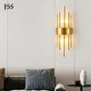 Lampen Modern Gold Crystal Wandlampen Nachtkastje Voor Slaapkamer Woonkamer Woondecoratie LED Blaker Badkamer Indoor ArmaturenHKD230701