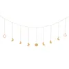 Decorative Objects Figurines Moon Shining Phase Garland Decoration Chains Boho Gold Wall Hanging Ornaments Support Drop Decoracion Habitacion 230701