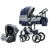 2023 Ny barnvagn Baby Barnvagn 3 i 1 Hög landskapsbilvagn med Bassinet Nyfödd bärbar resebabyvagn L230625