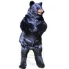 Costume de mascotte d'ours noir de haute qualité thème de dessin animé déguisements vêtements de performance de carnaval