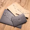 Buste 40pcs/set vintage cavedato classico carta nera kraft bustve invito di invito a nozze/busta/2 colori