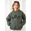 Sweats à capuche pour femmes Sweats Vintage Sweat à capuche Streetwear Gris clair Vert foncé Manches longues Sweat à capuche oversize Hiver Chaud Coton Polaire Hoodies Femmes 230630