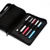 Tassen Kaco Pen Pouch Pencil Case Bas Beschikbaar voor 10 Fountain Pen / Rollerball Pen Case Holder Storage Organisator Bag Zwart Waterdicht