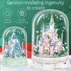 Blöcke 683 Stück Stadtarchitektur Cartoon Castle Series Musikbausteine Hausblöcke Spielzeug für Kinder Weihnachtsgeschenke R230701