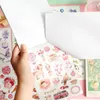 Adhesive Stickers Journamm 50sheets Kawaii Sticker Book Kit DIY Scrapbooking Aesthtics Collage Junk Journal Vintage Decor Stationery Supplies 230630