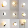 Lampes à LED Éclairage avec Boule de Verre Chambre Salon Intérieur 7w 9w Lumières pour Allée Couloir Intérieur Applique MuraleHKD230701