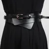 Belts EAM Pu Leather Multicolor Asymmetrical Long Belt Personality Women Fashion Allmatch Spring Autumn 1DD3737 230630