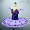 Tutu di balletto viola per ragazze adulte Donne Pancake Piatto professionale Tutu di balletto Costume di scena Bambini Schiaccianoci Danza classica classica248m