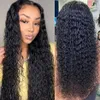 Synthetische Perücken ISEE Young Water Wave Long für Frauen 13x6 HD Lace Frontal Brasilianisches tiefes lockiges Menschenhaar Voll 230630