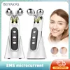 Массажер для лица EMS Roller Electric V Massagers Microcurrent Lift Beauty Machine Массаж для двойного подбородка Инструмент для ухода за кожей 230701