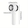 1pc Style Handheld Fan, Portable, Hair Dryer Can Adjust Angle, Semiconductor Cooling, 3 Gears, 2000mAh Large Capacity, Light Weight, Can Be Changed Desktop Fan