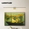 Lamps LUCKYLED Morden Led Lamp 80CM 100CM Long Interior Wall AC85 - 265V Waterproof Bathroom Mirror Light Black White GreyHKD230701