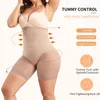 Intimo modellante da donna Faja Shapewear per le donne Controllo della pancia Mutandine BuLifter Senza cuciture Vita alta Body Shaper Coscia corta Biancheria intima dimagranteWome