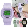 Kvinnors klockor F91W Steel Strap Men Watch Vintage LED Digital Sports Watches For Women Electronic Wrist Band Clock Ladies Valentine's Day Gift 230630