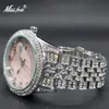 Relojes de mujer Relogio Feminino MISSFOX Elegante diamante Bling Pink Reloj para mujer Ginebra Lujo Unique Pearl Dial Dress Relojes Drop 230630