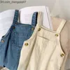 Pagliaccetti Pagliaccetti Neonato Solido Salopette di jeans Bambino Jean Pantaloni con bretelle Tuta infantile Abbigliamento per bambini Bambini Autunno Ragazze Abiti 221125 Z230701