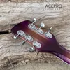 360 Purple Burst Electric Guitar 6 String Semi Hollow Body Guitarra Tailpiece Bridge Rosewood Fingerboard High Quality