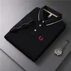 Men's Polos Polo Shirt Printed Summer and Autumn Tshirt Neck Short Sleeve Fashion Top Trend Brand Casual Business Fred Perry T Shirt 676