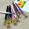 Pens 25/lot Customized with Own Diamond Ballpoint Pen Rose Gold Metal Pens
