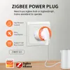Plugs Tuya Zigbee 3.0 Wifi Eu Smart Plug 16a Socket Smart Home Appliances Power Monitor Voice Control Timer Work with Alexa Google