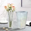 Films légers créatif Style européen Vase en verre fleur sèche ornement de table ustensiles décoratifs Vases de Terrarium pour la décoration