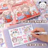 Adesivi Adesivi 50 Fogli Kawaii Orso Coniglio Ragazza Materiale Adesivo Libro Decorativo Scrapbooking Fai Da Te Etichetta Diario Cancelleria Album Diario Planner 230630