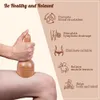 Back Massager Wood Therapy Swedish Massage Cup with Roller Colombian Wood Therapy Tool for Lymphatic Drainage Body Contour Anti-Cellulite 230630