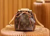 2023 Дизайнерская сумка Old Flower Женская сумка Кожаная универсальная сумка через плечо на одно плечо Мини-сумка на шнурке Модная сумка через плечо