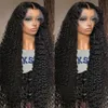 150 Gęstość HD głęboka fala 13x6 koronkowe przednie ludzkie włosy Brazylijskie Remy Curly stopione przezroczyste koronkowe peruki dla kobiet