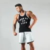 Men's Tank Tops Summer Fitness Basketball Training Running Vest Gym Trend Pure Cotton Breathable Sleeveless Sports Brand White 230630